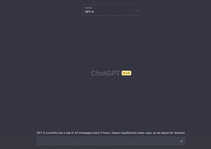 开通 ChatGPT Plus 后的页面